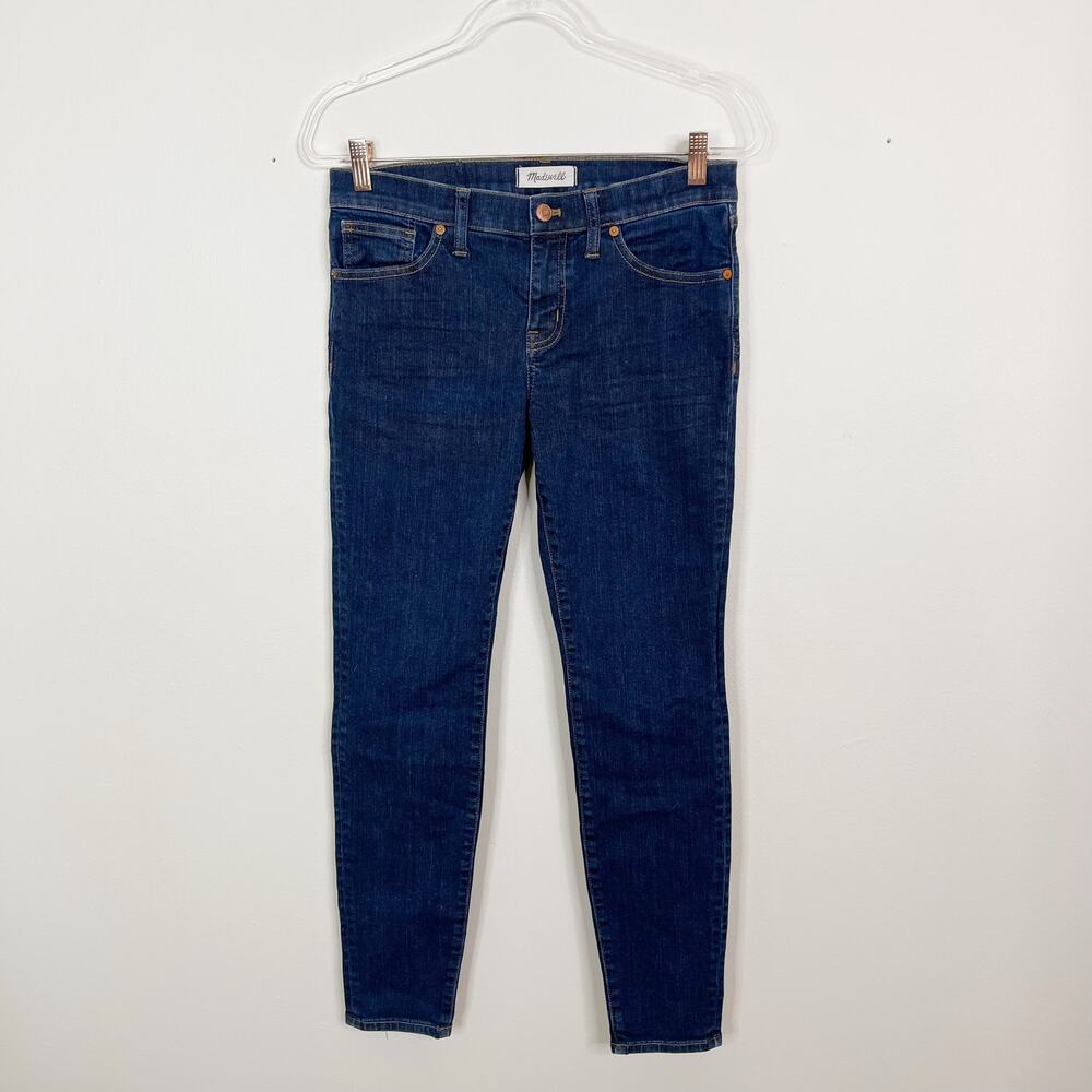 Madewell 8" Skinny Jeans in Quincy Wash Size 28 Cotton Stretch Blend Womens